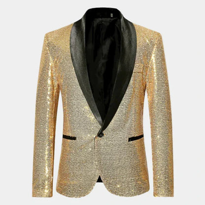 Blazer Smoking con Finitura Glitter | Eleganza da Sera