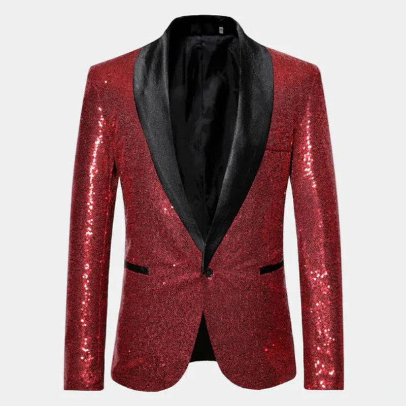 Blazer Smoking con Finitura Glitter | Eleganza da Sera