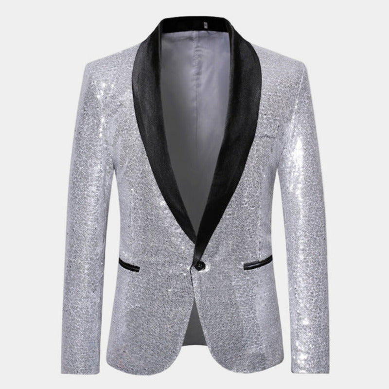 Blazer Smoking con Finitura Glitter | Eleganza da Sera