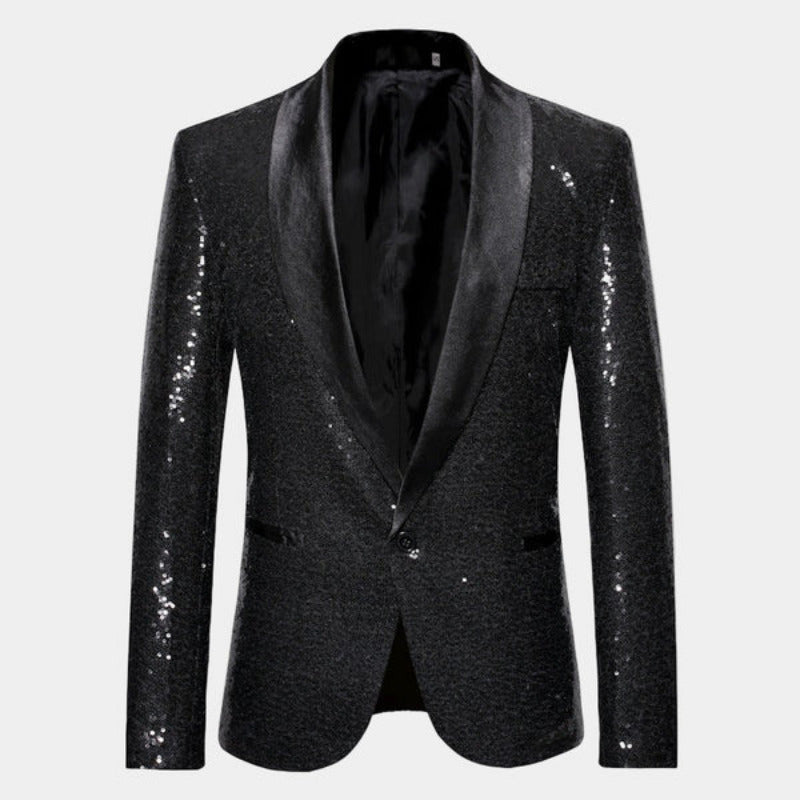 Blazer Smoking con Finitura Glitter | Eleganza da Sera