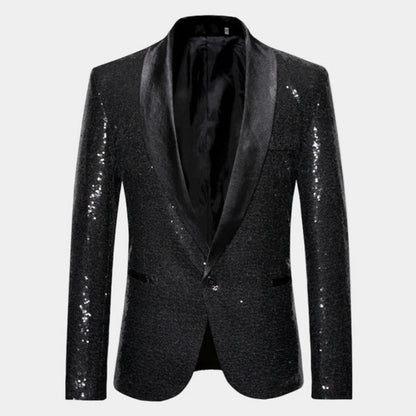 Blazer Smoking con Finitura Glitter | Eleganza da Sera