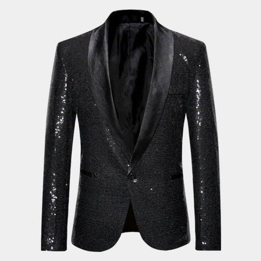 Blazer Smoking con Finitura Glitter | Eleganza da Sera
