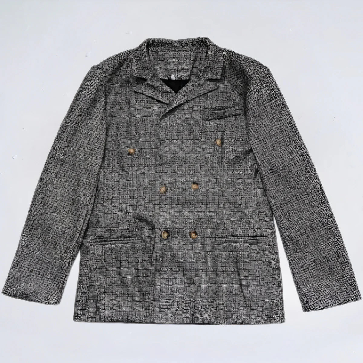Giacca Doppiopetto Elegante con Colletto Classico | Stile Moderno