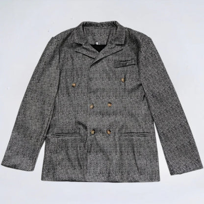 Giacca Doppiopetto Elegante con Colletto Classico | Stile Moderno