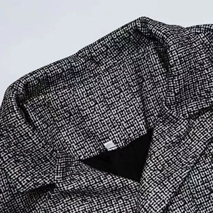 Giacca Doppiopetto Elegante con Colletto Classico | Stile Moderno