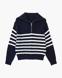 A Righe Blu Marino