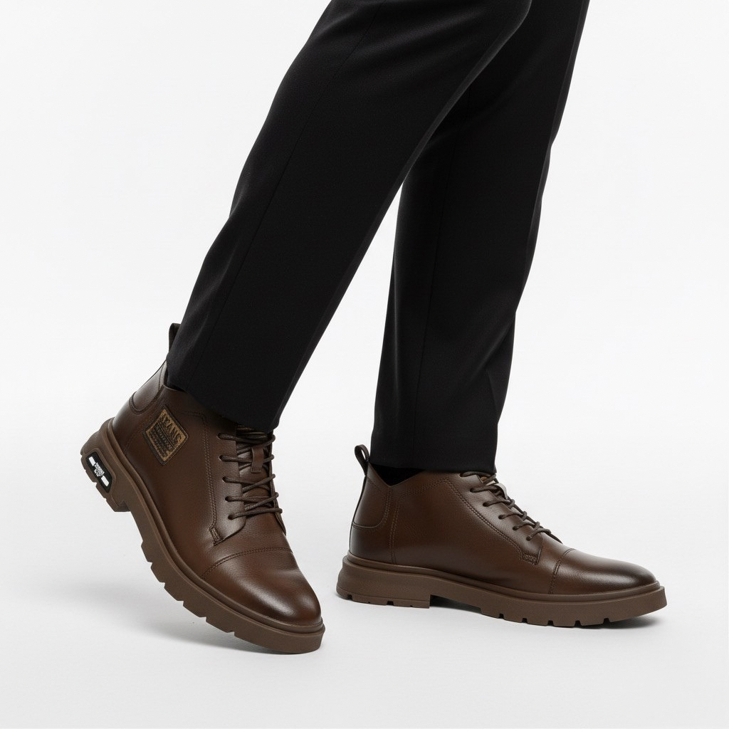 Scarpa con Rialzo | Comfort Naturale e Stile Sobrio
