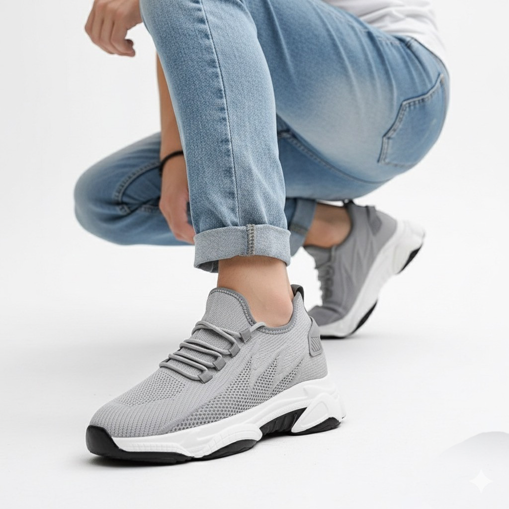 Sneakers con Rialzo Interno e Suola Sagomata | Comfort