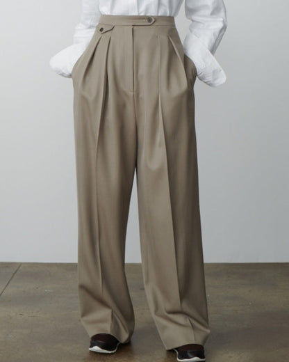 Pantaloni Oversize in Lana | Comfort e Stile Essenziale