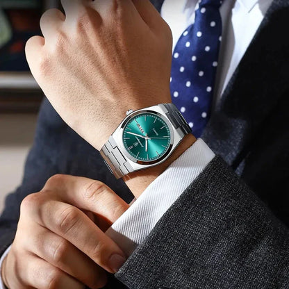 Orologio da uomo Poedagar + Portafoglio in omaggio