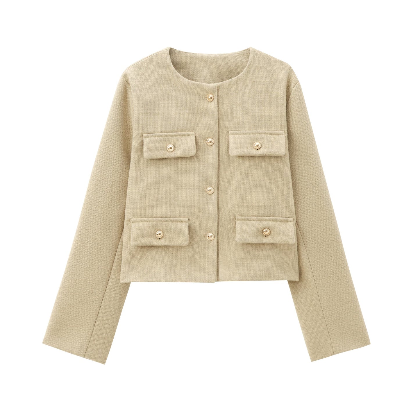 Giacca Cropped con Bottoni Eleganti | Stile Chic Moderno