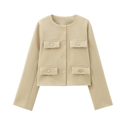 Giacca Cropped con Bottoni Eleganti | Stile Chic Moderno