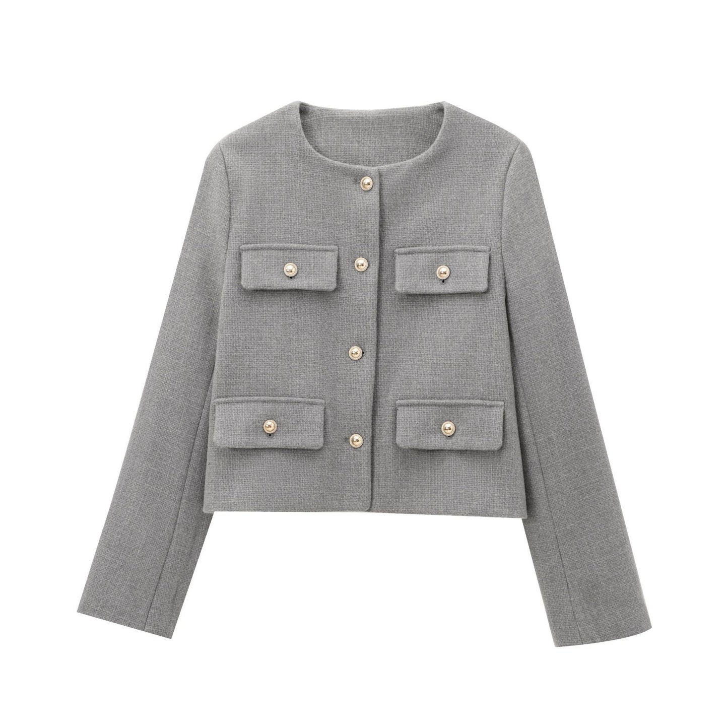 Giacca Cropped con Bottoni Eleganti | Stile Chic Moderno