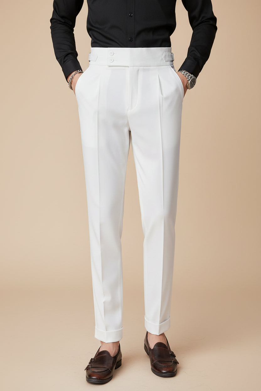 Pantaloni Slim Fit Eleganti | Linea Affusolata e Finitura Curata