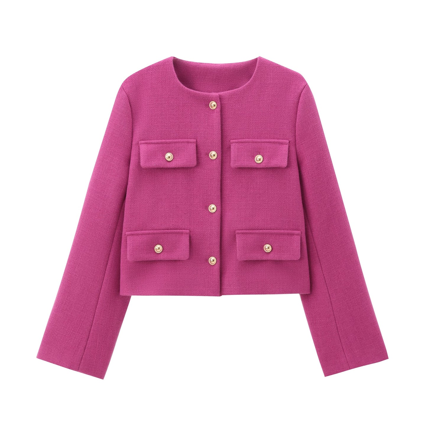 Giacca Cropped con Bottoni Eleganti | Stile Chic Moderno
