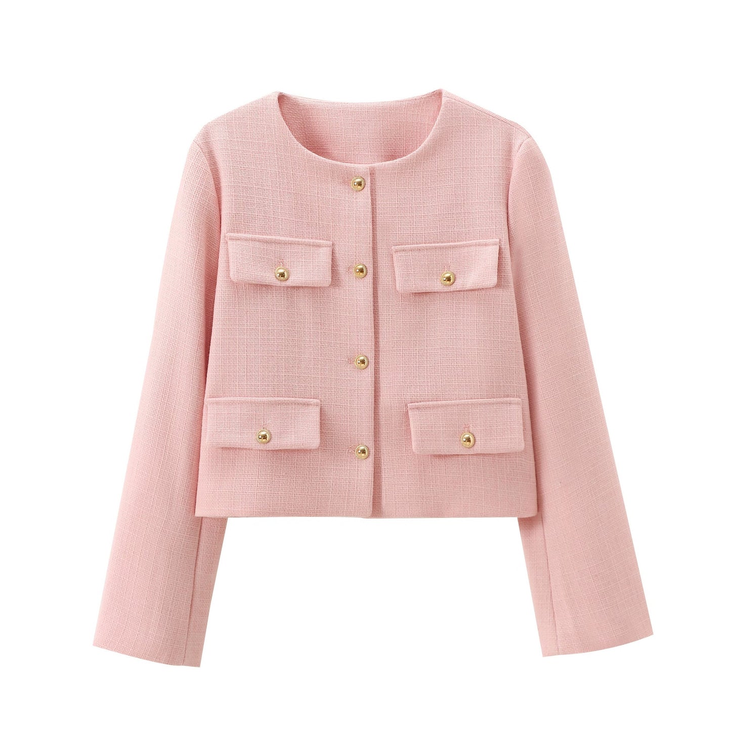 Giacca Cropped con Bottoni Eleganti | Stile Chic Moderno