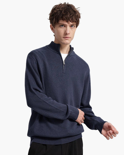 Maglione in Lana Merino con Zip | Comfort ed Eleganza