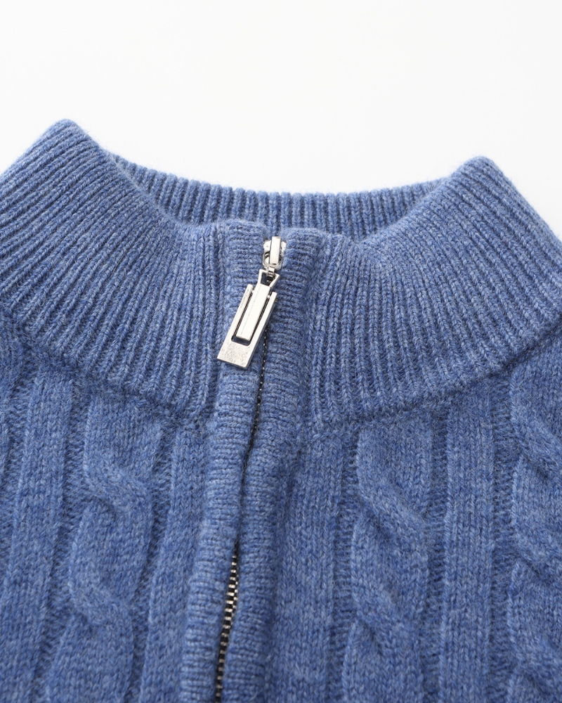 Maglione in Cashmere con Mezza Zip | Comfort ed Eleganza