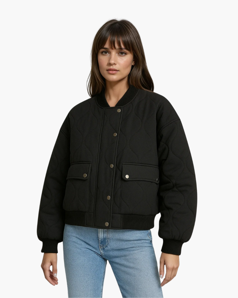 Bomber Trapuntato Relaxed | Giacca Casual Imbottita