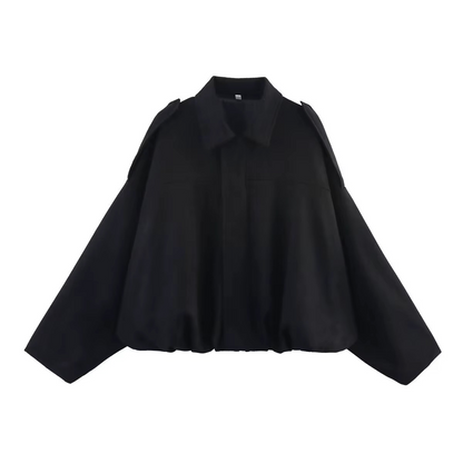 Giacca Bomber Oversize Vintage | Giacca Effetto Scamosciato