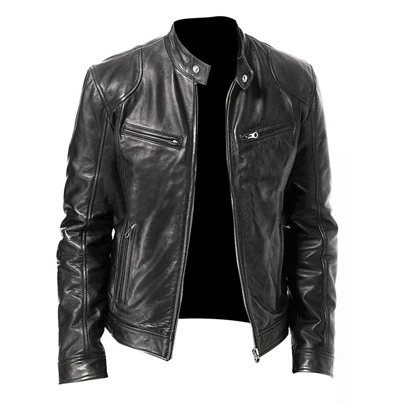 Giacca Biker con Zip e Tasche Multiple | Ideale per Uso Quotidiano e Look Casual