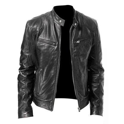 Giacca Biker con Zip e Tasche Multiple | Ideale per Uso Quotidiano e Look Casual