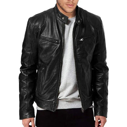 Giacca Biker con Zip e Tasche Multiple | Ideale per Uso Quotidiano e Look Casual