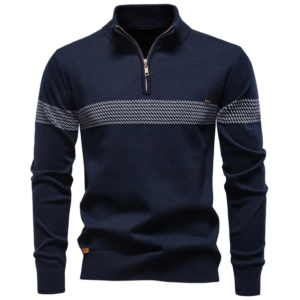 Pullover Mezza Zip in Maglia | Comfort e Stile Moderno