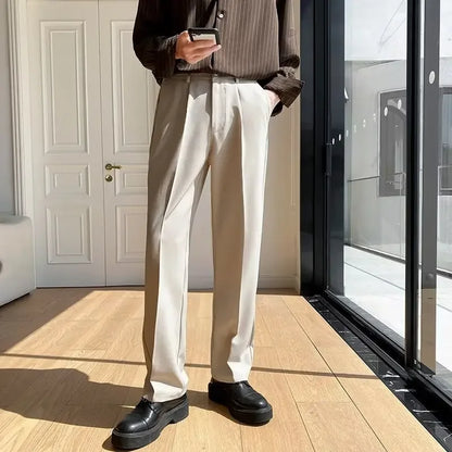 Pantaloni Dritti con Piega | Vestibilità Classica e Moderna