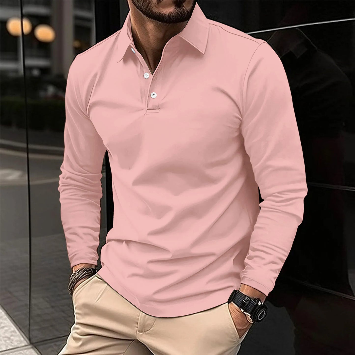 Polo Maniche Lunghe Elegante | Stile Casual Raffinato
