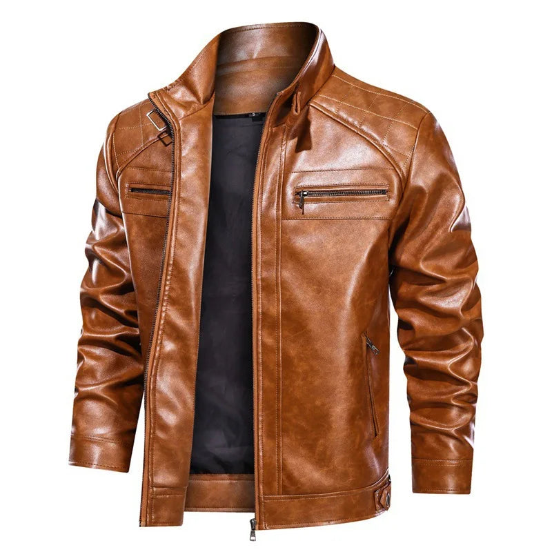 Giacca Biker con Zip e Tasche con Zip | Ideale per Uso Quotidiano e Tempo Libero