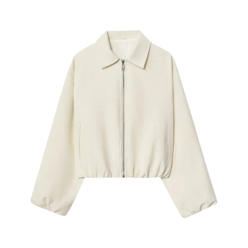 Giacca con Zip e Colletto a Camicia con Vestibilità Regolare | Ideale per Uso Quotidiano