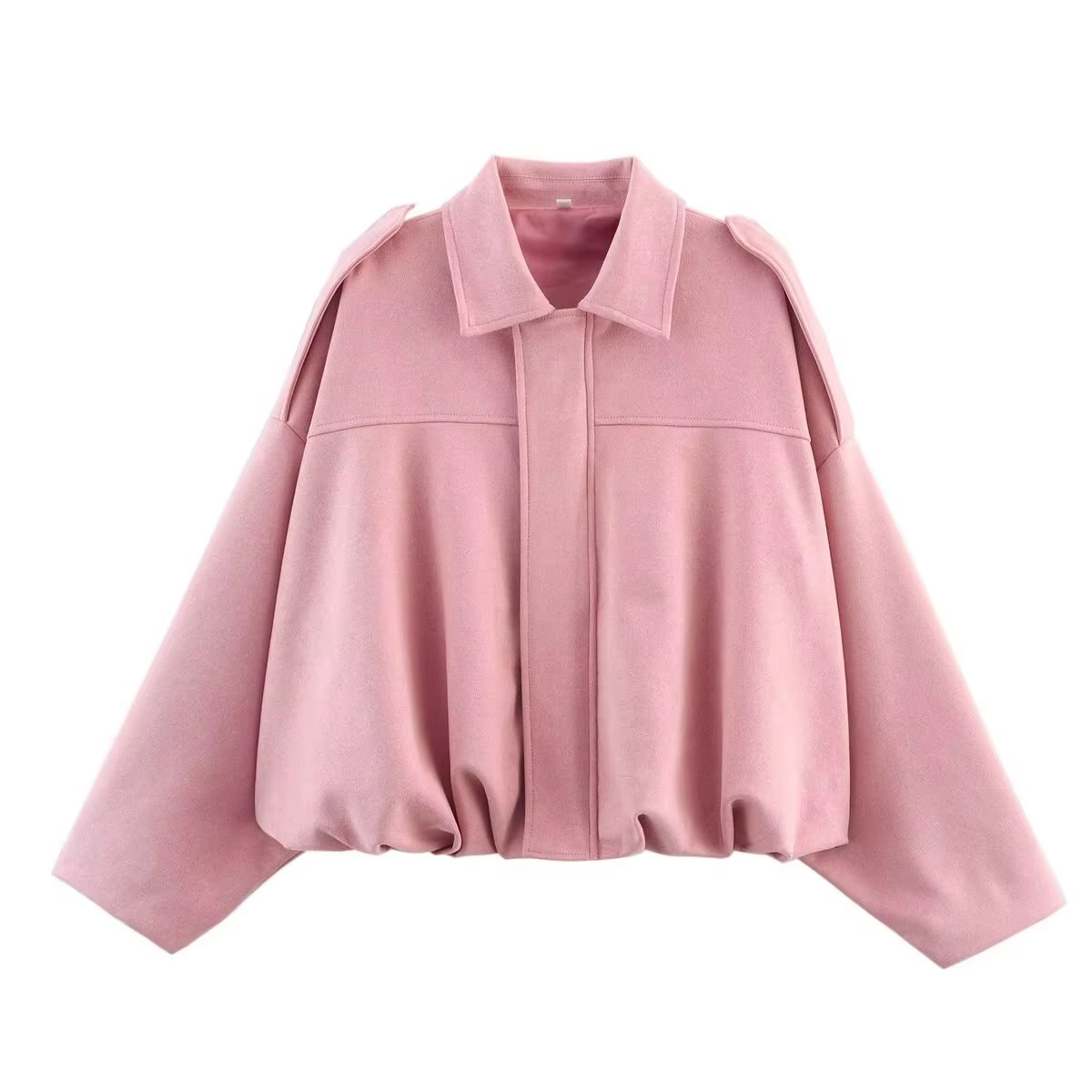 Giacca Bomber Oversize Vintage | Giacca Effetto Scamosciato