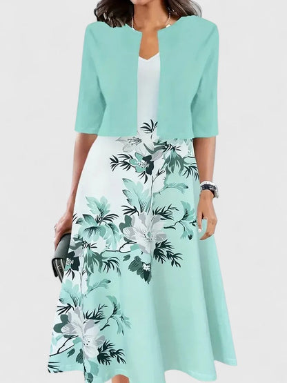 Abito Midi Elegante | Finitura Sobria e Silhouette Bilanciata