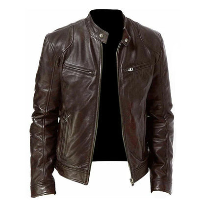 Giacca Biker con Zip e Tasche Multiple | Ideale per Uso Quotidiano e Look Casual