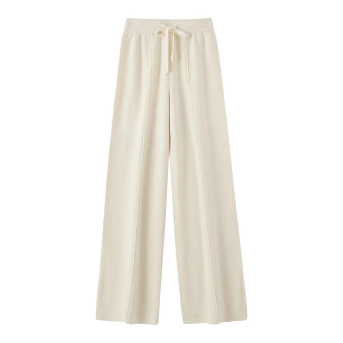 Pantaloni in Lana Merino con Vita Alta e Taglio Ampio | Ideali per la Stagione Invernale
