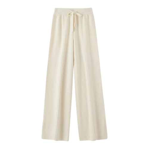 Pantaloni in Lana Merino con Vita Alta e Taglio Ampio | Ideali per la Stagione Invernale