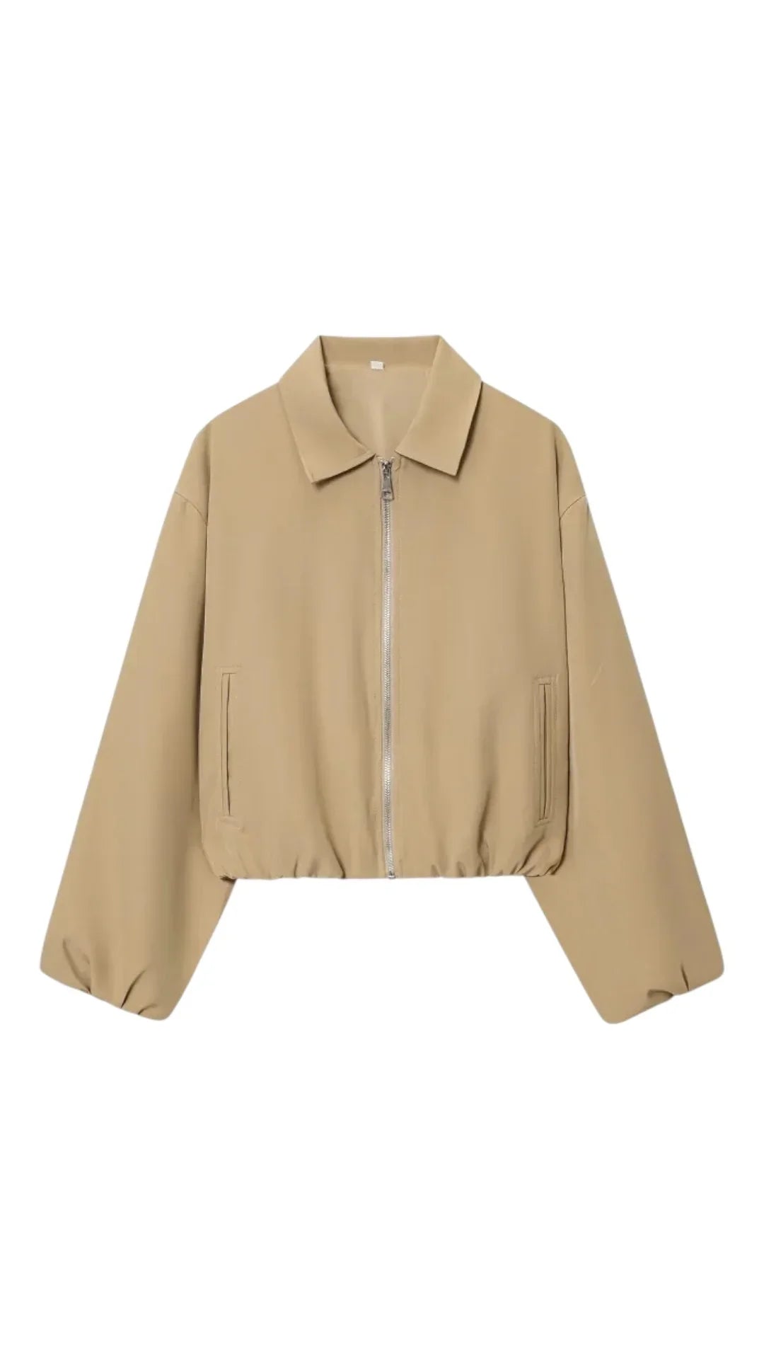 Giacca con Zip e Colletto a Camicia con Vestibilità Regolare | Ideale per Uso Quotidiano