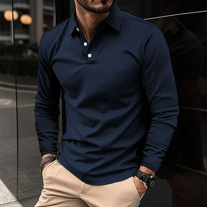 Polo Maniche Lunghe Elegante | Stile Casual Raffinato