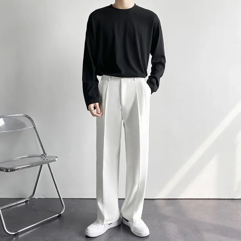 Pantaloni Dritti con Piega | Vestibilità Classica e Moderna
