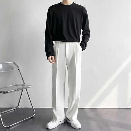 Pantaloni Dritti con Piega | Vestibilità Classica e Moderna