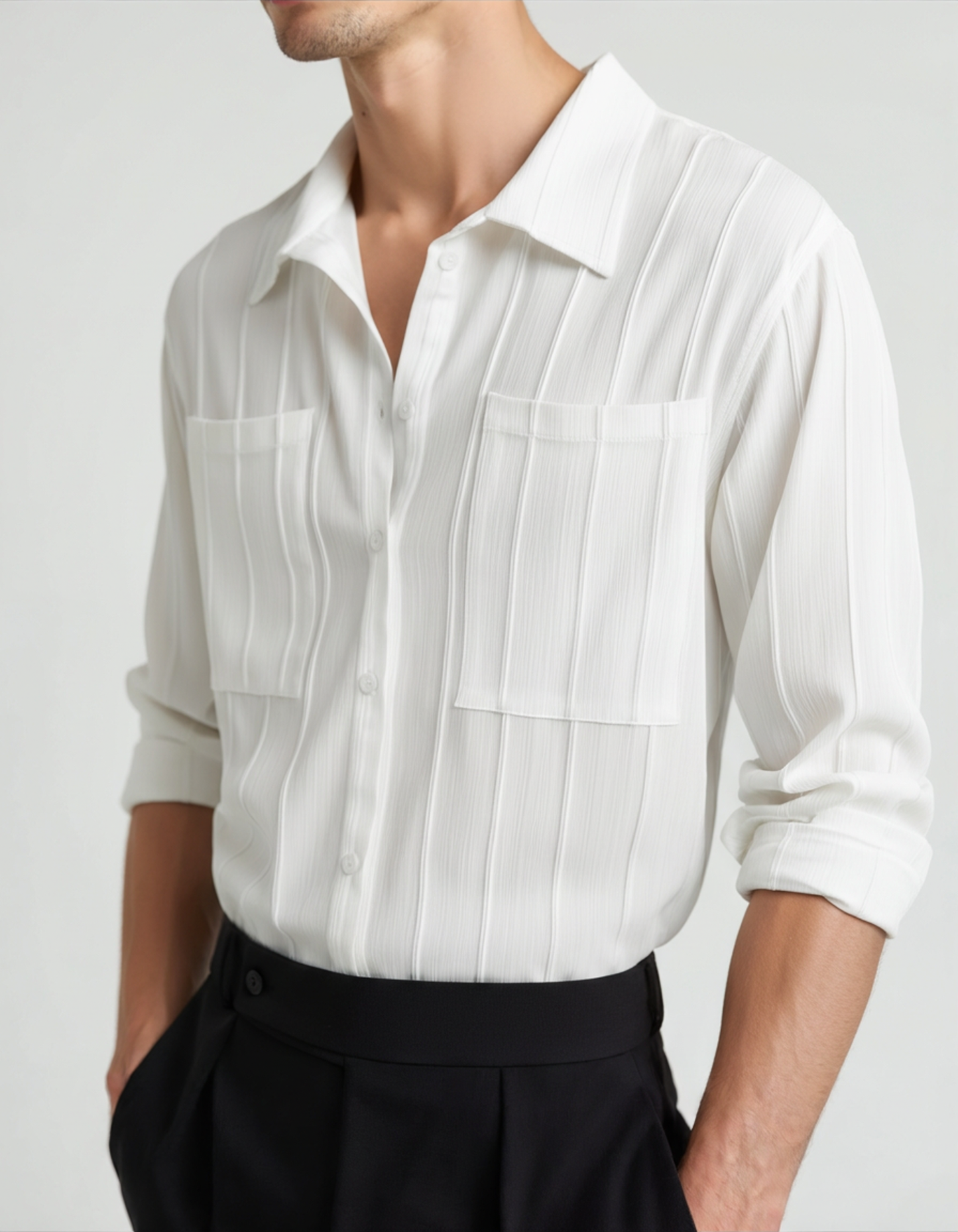 Camicia a Righe Uomo | Stile Elegante e Comfort Quotidiano