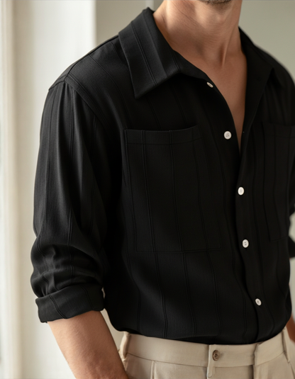 Camicia a Righe Uomo | Stile Elegante e Comfort Quotidiano