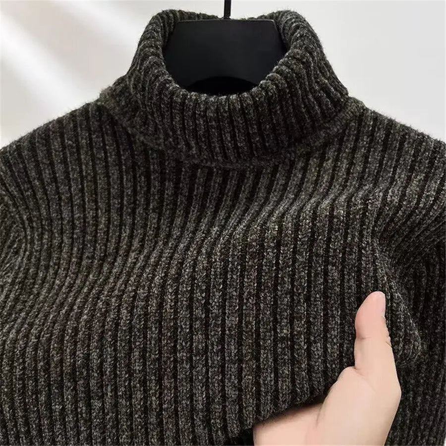 Maglione Collo Alto in Maglia | Caldo e Raffinato