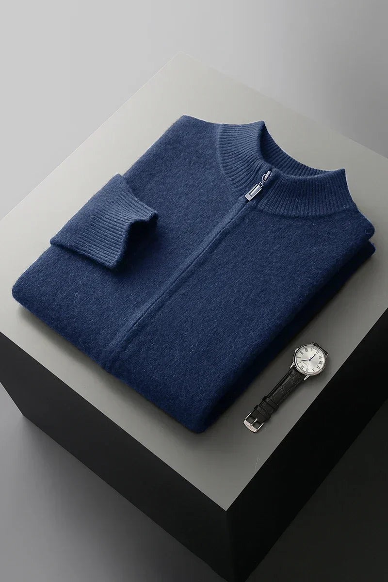Gilet in Cashmere Premium con Zip | Eleganza Essenziale