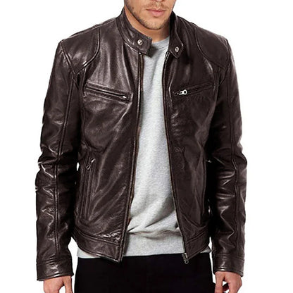 Giacca Biker con Zip e Tasche Multiple | Ideale per Uso Quotidiano e Look Casual