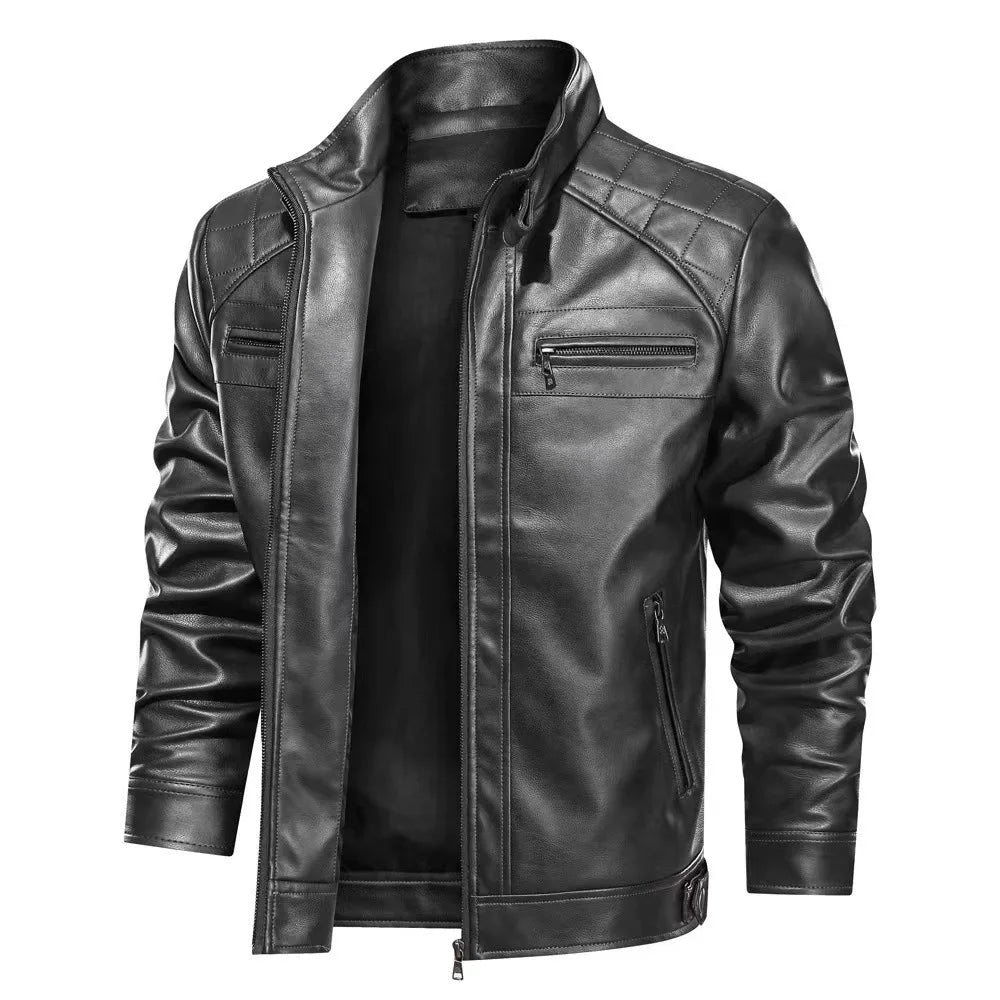 Giacca Biker con Zip e Tasche con Zip | Ideale per Uso Quotidiano e Tempo Libero