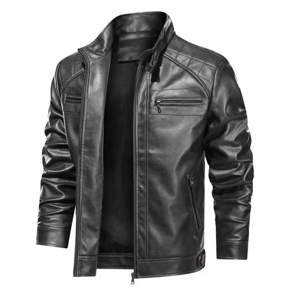 Giacca Biker con Zip e Tasche con Zip | Ideale per Uso Quotidiano e Tempo Libero