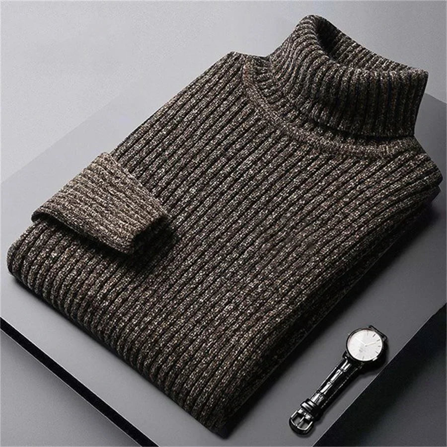 Maglione Collo Alto in Maglia | Caldo e Raffinato