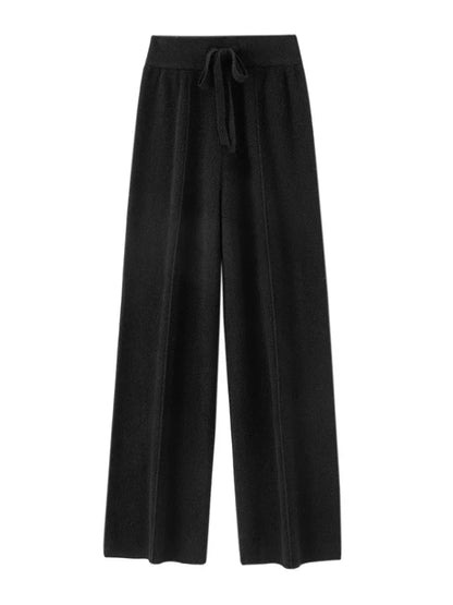 Pantaloni in Lana Merino con Vita Alta e Taglio Ampio | Ideali per la Stagione Invernale